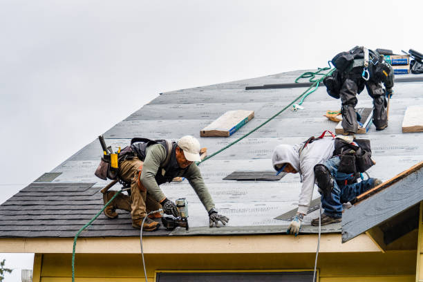 Professional Gutter Installation technician working in Julian, CA